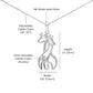 To My Daughter Necklace from Mom Daughter Gift for Christmas Birthday Giraffe Pendant Jewelry Stronger Braver