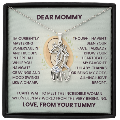 To My Mommy from Unborn Baby Necklace