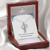 Load image into Gallery viewer, Nurse Necklace Nurse Christmas Gift Nurse Appreciation Gift Nursing Gift Your Care Is A Memory Cherished Forever

