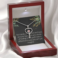 Load image into Gallery viewer, Future Nurse Gift Nurse Necklace Nurse Graduation Gift for Women Nurse Christmas Gift Nurse Appreciation Day Make a Difference
