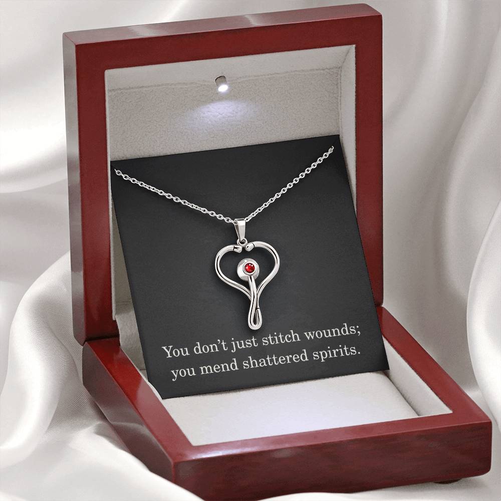 Nurse Necklace Nurse Christmas Gift Nurse Appreciation Gift Nursing Gift You Dont Just Stitch Wounds You Mend Shattered Spirits