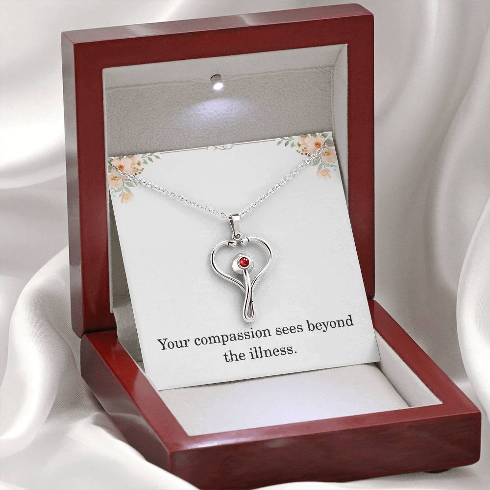 Nurse Necklace Nurse Christmas Gift Nurse Appreciation Gift Nursing Gift Your Compassion Sees Beyond The Illness