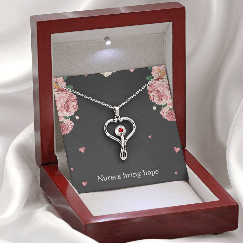 Nurses Bring Hope Nurse Necklace Nurse Christmas Gift Nurse Appreciation Gift Nursing Gift