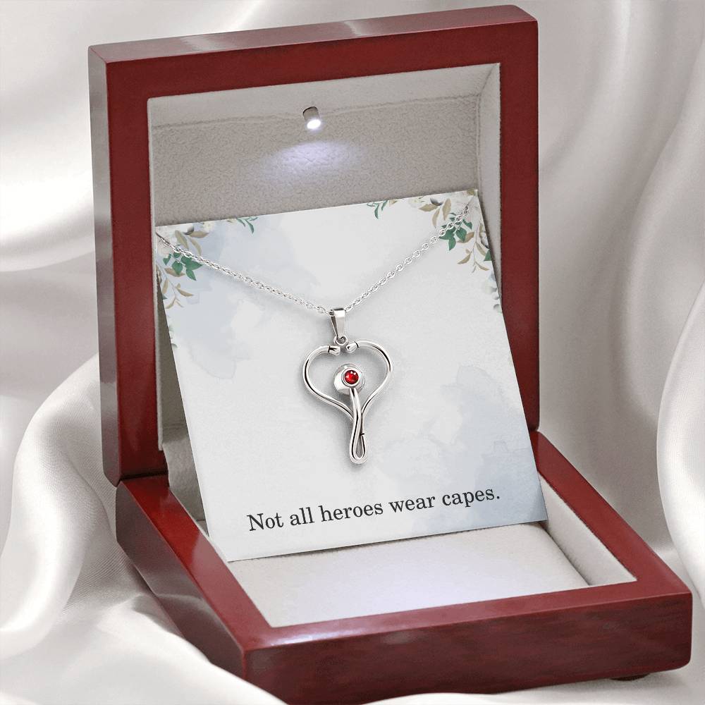 Not All Heroes Wear Capes Nurse Necklace Nurse Christmas Gift Nurse Appreciation Gift Nursing Gift