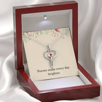 Load image into Gallery viewer, Nurse Necklace Nurse Christmas Gift Nurse Appreciation Gift Nursing Gift Nurses Make Every Day Brighter
