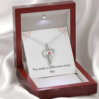 Load image into Gallery viewer, Nurse Necklace Nurse Christmas Gift Nurse Appreciation Gift Nursing Gift You Make A Difference Every Day
