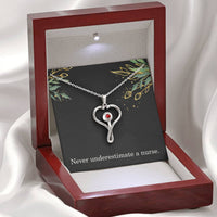 Load image into Gallery viewer, Nurse Necklace Nurse Christmas Gift Nurse Appreciation Gift Nursing Gift Never Underestimate A Nurse
