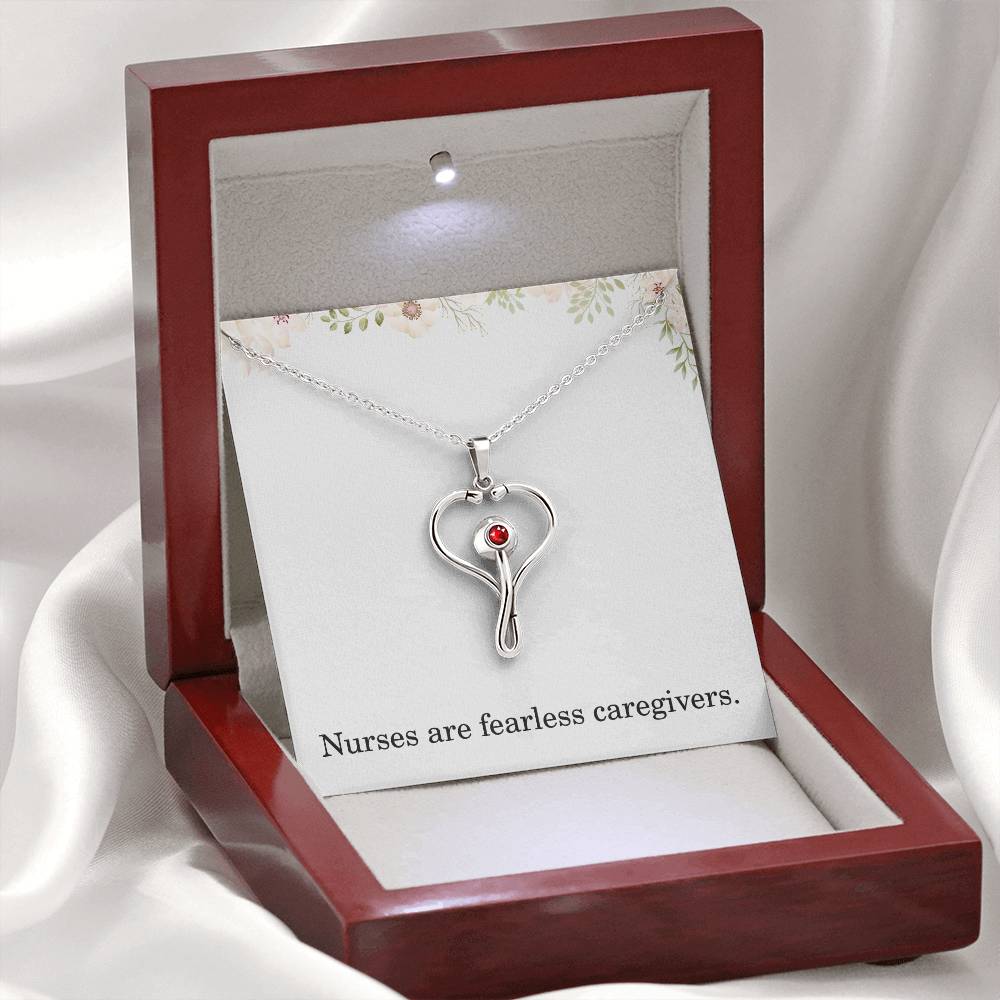 Nurse Necklace Nurse Christmas Gift Nurse Appreciation Gift Nursing Gift Nurses Are Fearless Caregivers