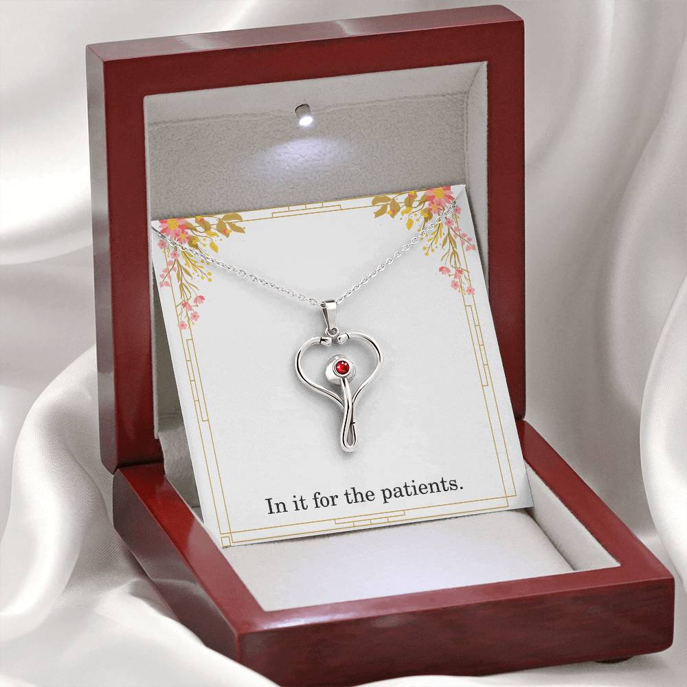 In It For The Patients Nurse Necklace Nurse Christmas Gift Nurse Appreciation Gift Nursing Gift