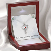 Load image into Gallery viewer, Nurse Necklace Nurse Christmas Gift Nurse Appreciation Gift Nursing Gift Keep Calm And Trust Your Nurse
