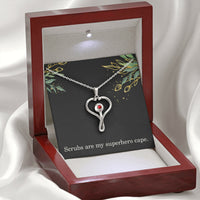 Load image into Gallery viewer, Nurse Necklace Nurse Christmas Gift Nurse Appreciation Gift Nursing Gift Scrubs Are My Superhero Cape
