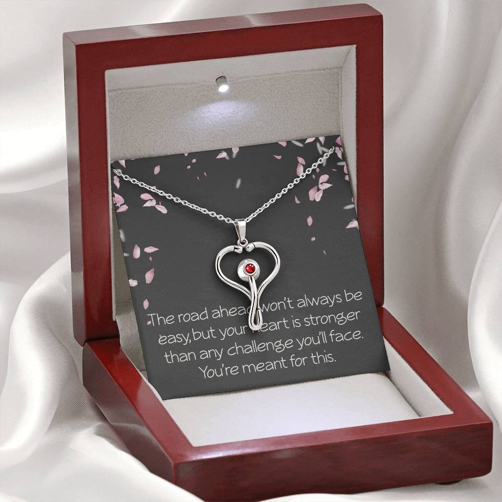 Graduation Gifts for Nurse HeartScope Necklace for Her Stethoscope Necklace Future Nurse Christmas Gift You're Meant for This