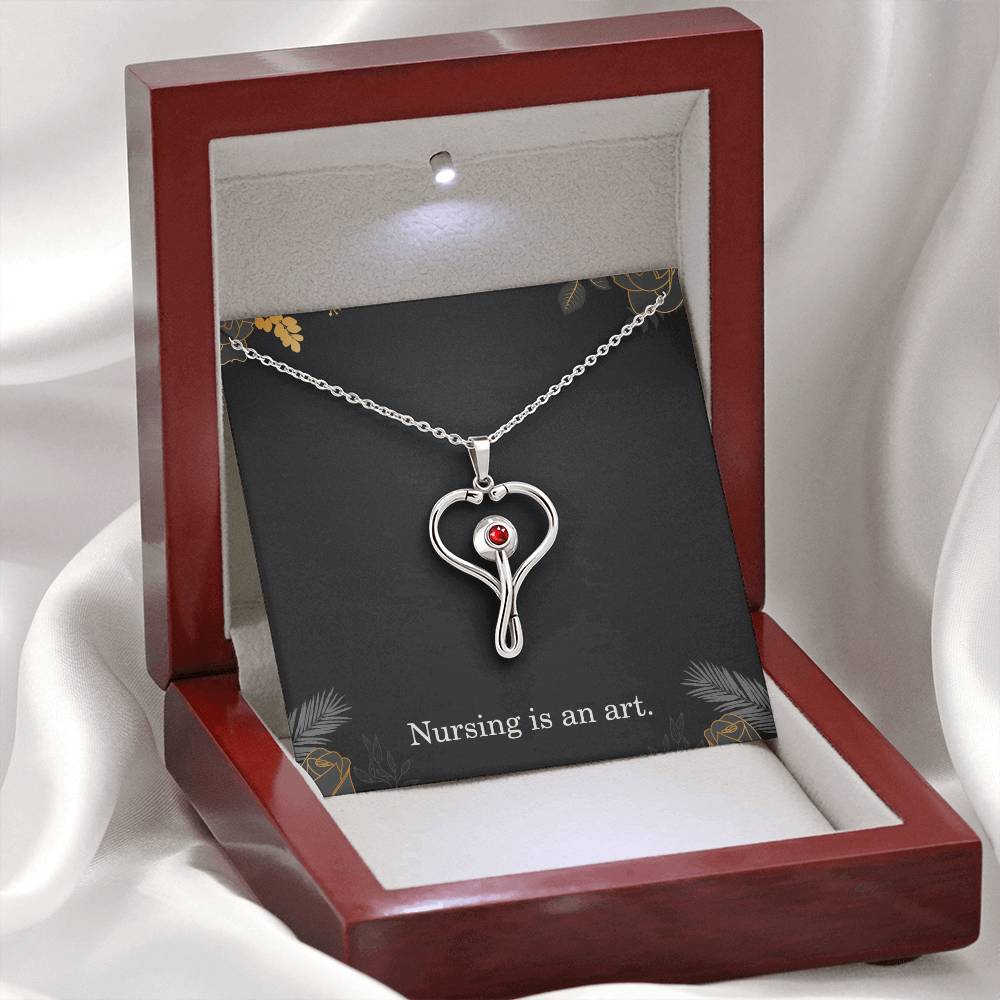Nursing Is An Art Nurse Necklace Nurse Christmas Gift Nurse Appreciation Gift Nursing Gift