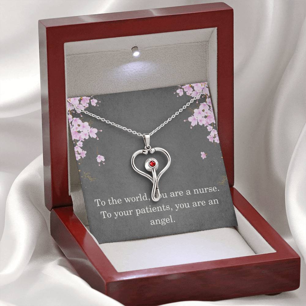Nurse Necklace Nurse Christmas Gift Nurse Appreciation Gift To The World You Are A Nurse To Your Patients You Are An Angel