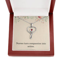 Load image into Gallery viewer, Nurse Necklace Nurse Christmas Gift Nurse Appreciation Gift Nursing Gift Nurses Turn Compassion Into Action

