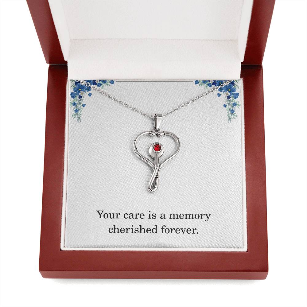 Nurse Necklace Nurse Christmas Gift Nurse Appreciation Gift Nursing Gift Your Care Is A Memory Cherished Forever