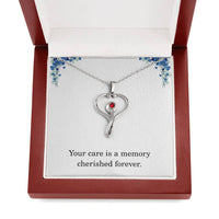 Load image into Gallery viewer, Nurse Necklace Nurse Christmas Gift Nurse Appreciation Gift Nursing Gift Your Care Is A Memory Cherished Forever
