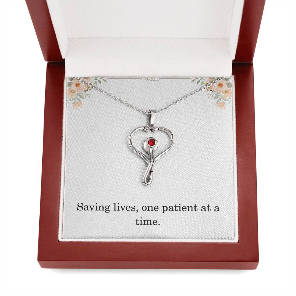Nurse Necklace Nurse Christmas Gift Nurse Appreciation Gift Nursing Gift Saving Lives One Patient At A Time