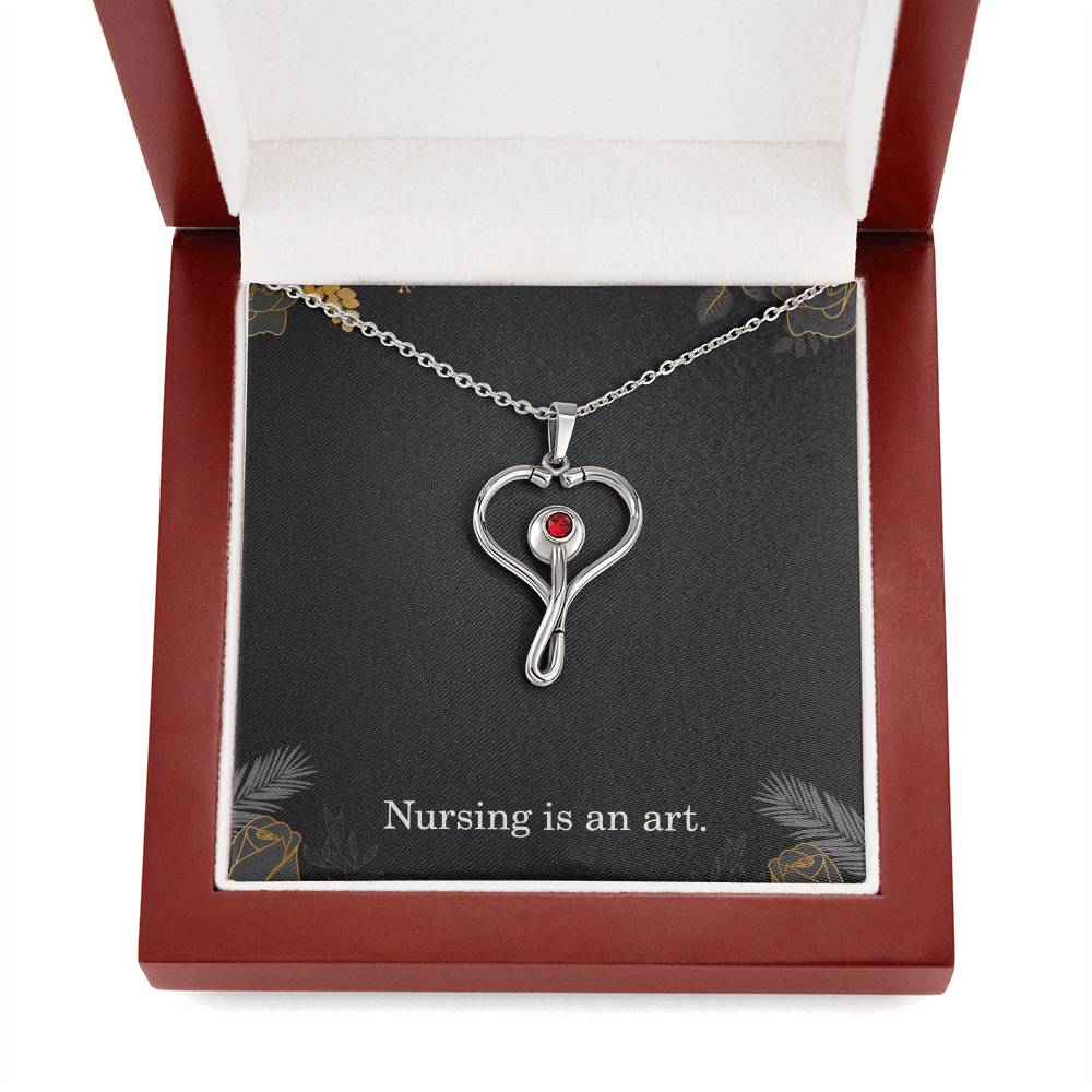 Nursing Is An Art Nurse Necklace Nurse Christmas Gift Nurse Appreciation Gift Nursing Gift