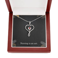 Load image into Gallery viewer, Nursing Is An Art Nurse Necklace Nurse Christmas Gift Nurse Appreciation Gift Nursing Gift
