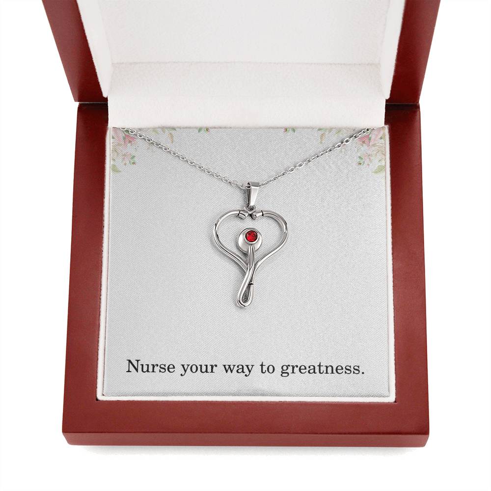 Nurse Your Way To Greatness Nurse Necklace Nurse Christmas Gift Nurse Appreciation Gift Nursing Gift