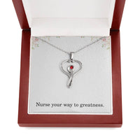 Load image into Gallery viewer, Nurse Your Way To Greatness Nurse Necklace Nurse Christmas Gift Nurse Appreciation Gift Nursing Gift
