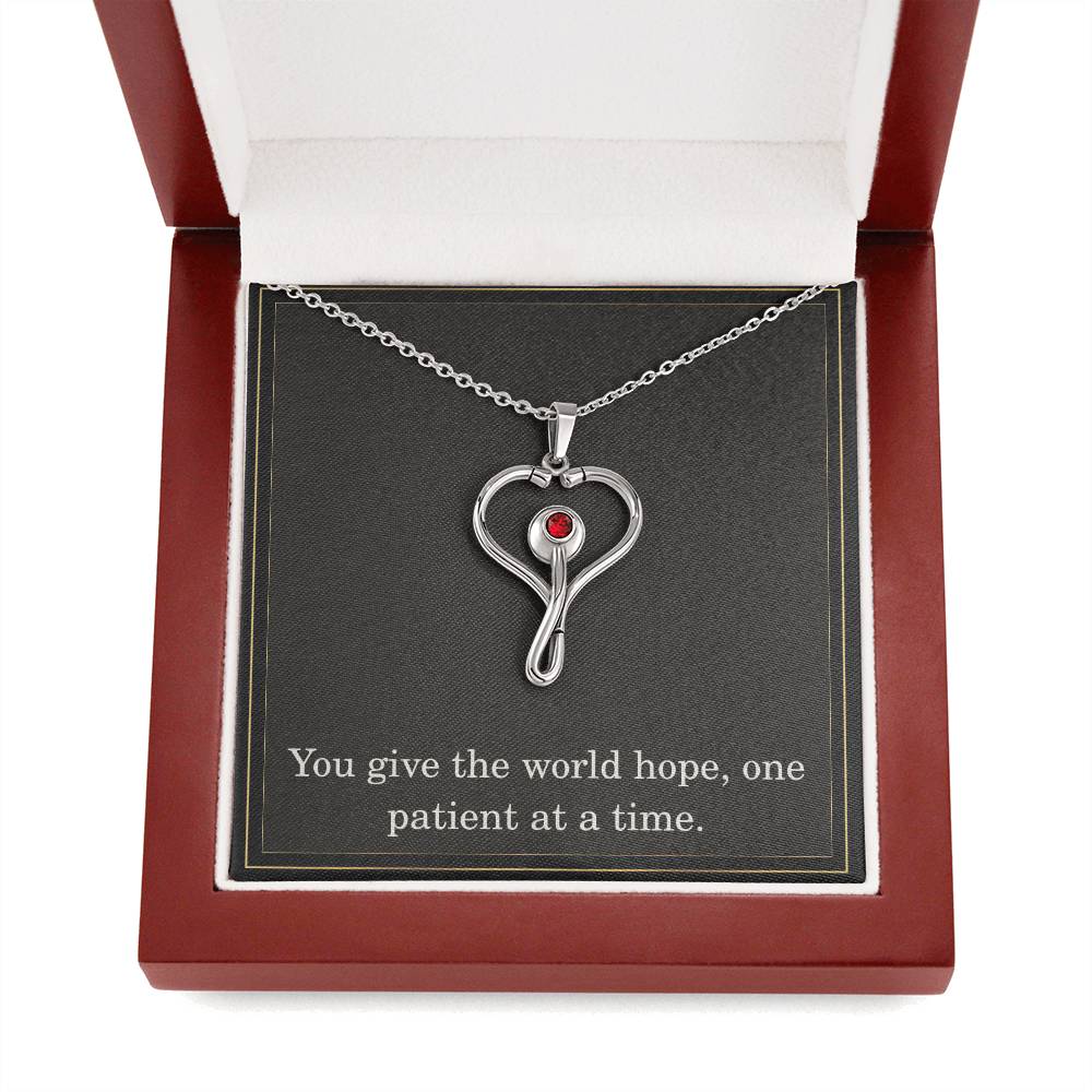 Nurse Necklace Nurse Christmas Gift Nurse Appreciation Gift Nursing Gift You Give The World Hope One Patient At A Time