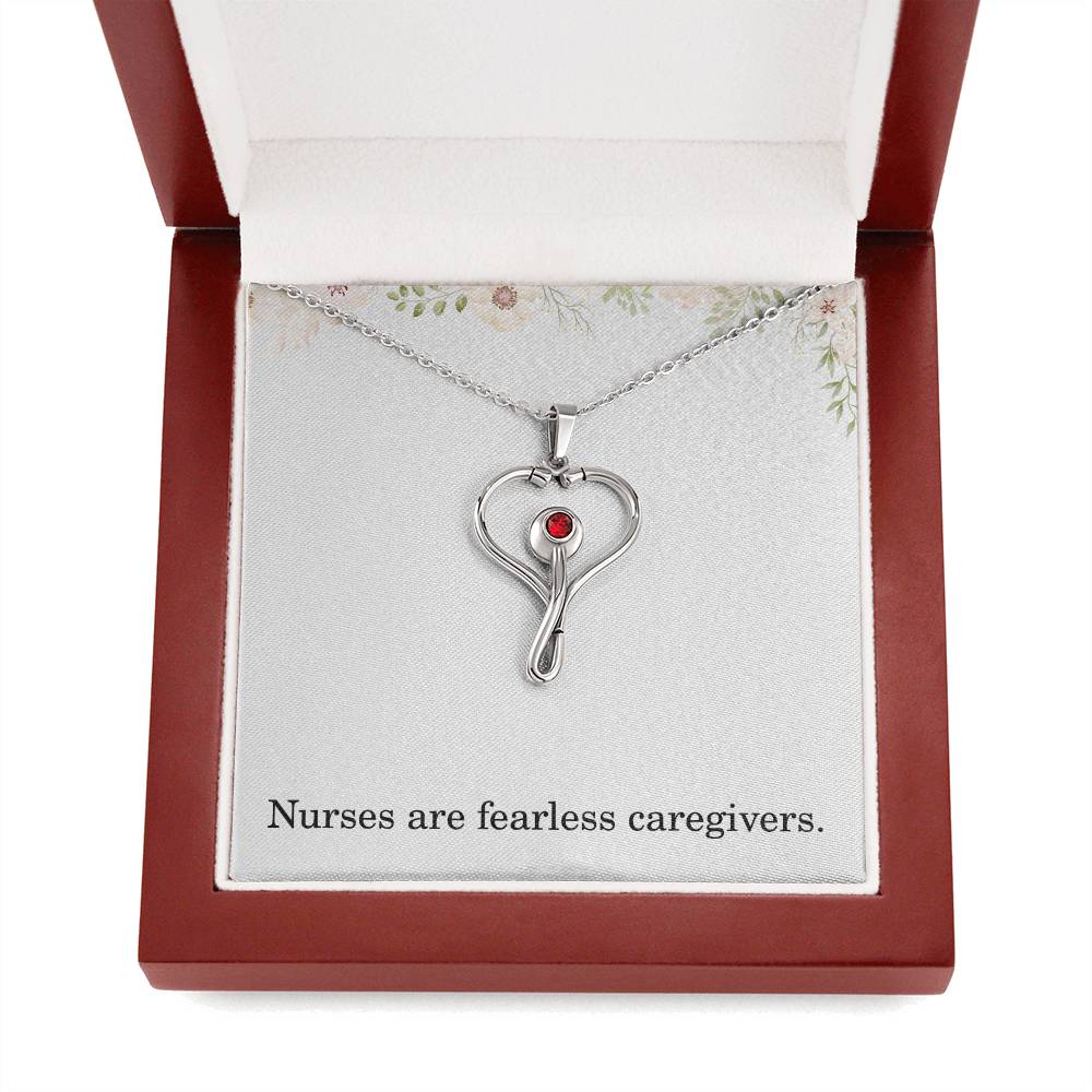 Nurse Necklace Nurse Christmas Gift Nurse Appreciation Gift Nursing Gift Nurses Are Fearless Caregivers