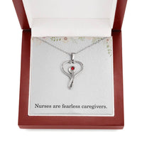 Load image into Gallery viewer, Nurse Necklace Nurse Christmas Gift Nurse Appreciation Gift Nursing Gift Nurses Are Fearless Caregivers
