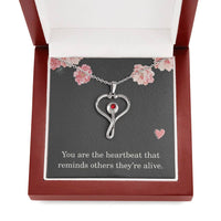 Load image into Gallery viewer, Nurse Necklace Nurse Christmas Gift Nurse Appreciation Gift Nursing Gift You Are The Heartbeat That Reminds Others Theyre Alive
