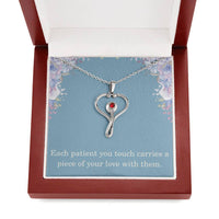 Load image into Gallery viewer, Nurse Necklace Nurse Christmas Gift Nurse Appreciation Gift Each Patient You Touch Carries A Piece Of Your Love With Them
