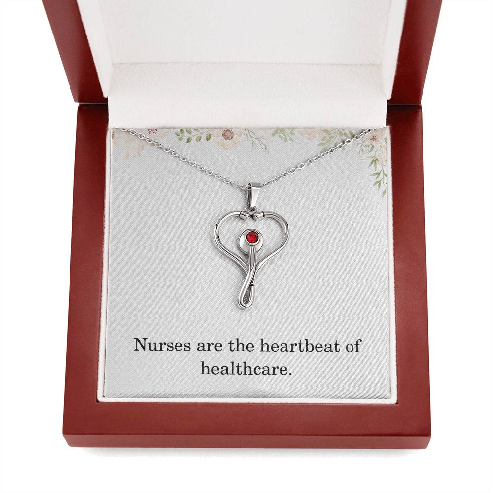 Nurse Necklace Nurse Christmas Gift Nurse Appreciation Gift Nursing Gift Nurses Are The Heartbeat Of Healthcare