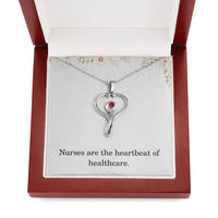 Load image into Gallery viewer, Nurse Necklace Nurse Christmas Gift Nurse Appreciation Gift Nursing Gift Nurses Are The Heartbeat Of Healthcare
