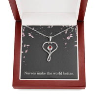 Load image into Gallery viewer, Nurse Necklace Nurse Christmas Gift Nurse Appreciation Gift Nursing Gift Nurses Make The World Better
