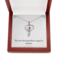 Load image into Gallery viewer, Nurse Necklace Nurse Christmas Gift Nurse Appreciation Gift Nursing Gift You Are The Guardian Angel In Scrubs
