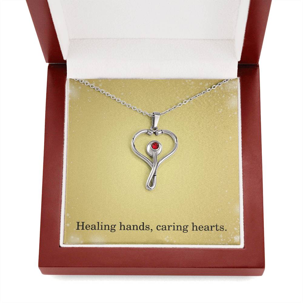 Nurse Necklace Nurse Christmas Gift Nurse Appreciation Gift Nursing Gift Healing Hands Caring Hearts