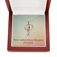 Load image into Gallery viewer, Nurse Necklace Nurse Christmas Gift Nurse Appreciation Gift Nursing Gift Never Underestimate The Power Of A Nurse
