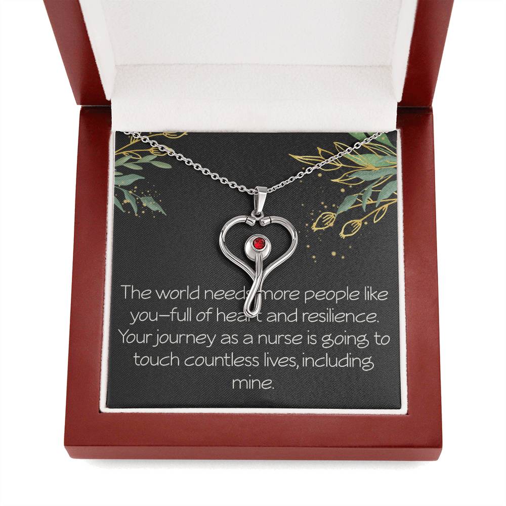 Future Nurse Christmas Gift Nurse Graduate Gift Future Nurse Gift Nurse  Stethoscope Necklace Christmas Gift The World Needs More People Like You