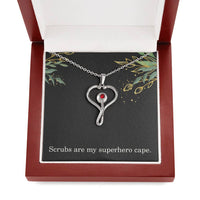 Load image into Gallery viewer, Nurse Necklace Nurse Christmas Gift Nurse Appreciation Gift Nursing Gift Scrubs Are My Superhero Cape
