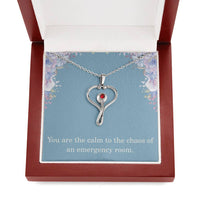 Load image into Gallery viewer, ER Nurse Gift Nurse Necklace Nurse Christmas Gift Nurse Appreciation Gift Nursing Gift You Are The Calm To The Chaos Of An Emergency Room
