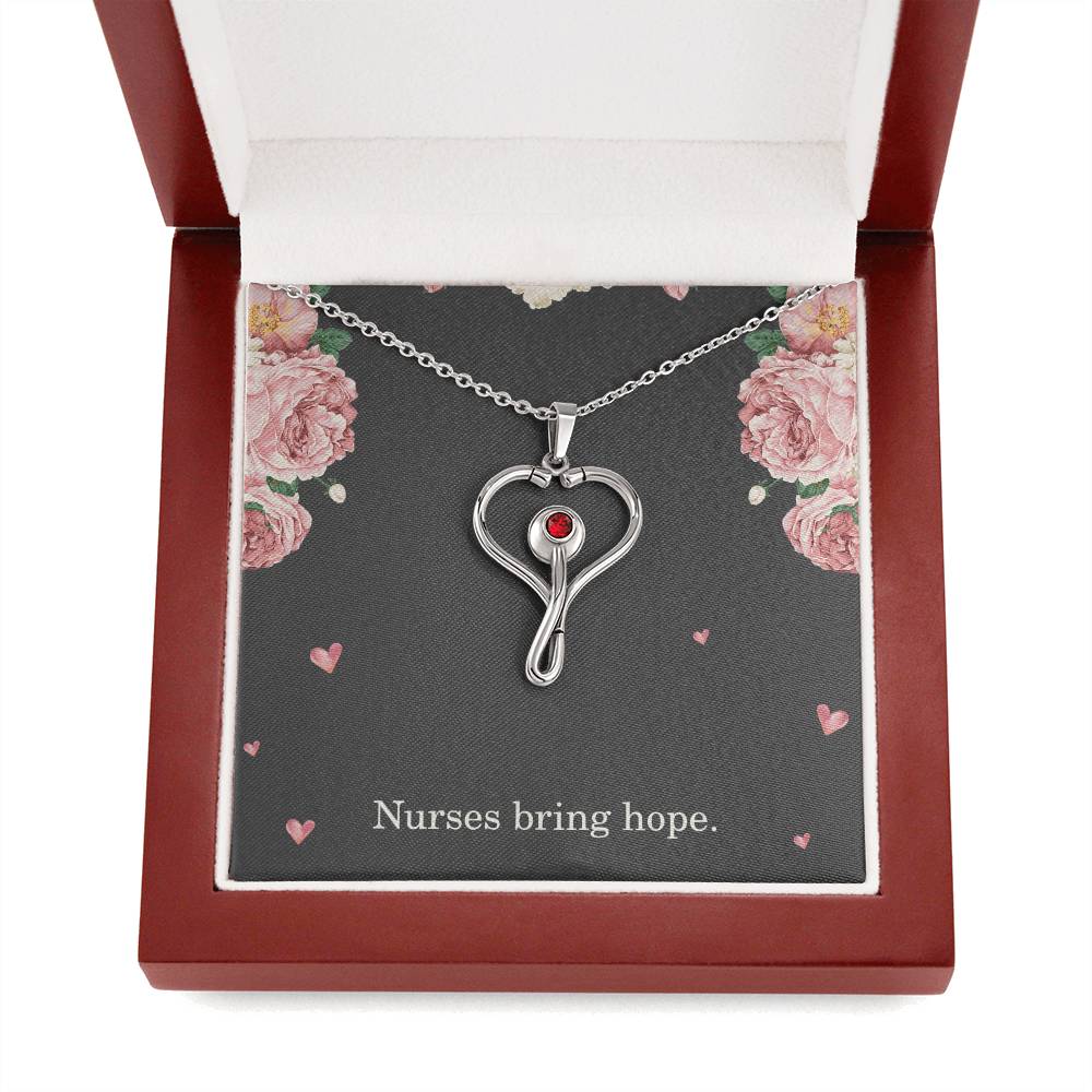Nurses Bring Hope Nurse Necklace Nurse Christmas Gift Nurse Appreciation Gift Nursing Gift