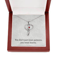Load image into Gallery viewer, Nurse Necklace Nurse Christmas Gift Nurse Appreciation Gift Nursing Gift You Dont Just Treat Patients You Treat Hearts

