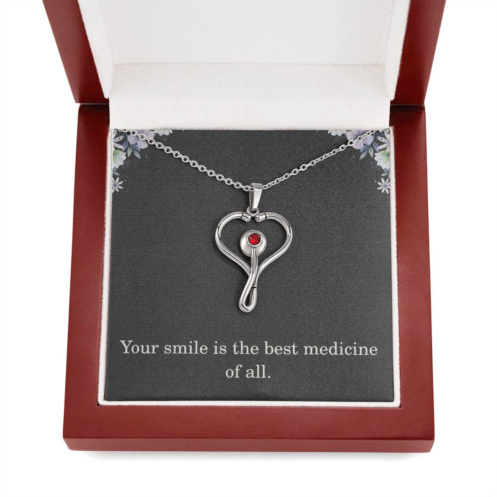 Nurse Necklace Nurse Christmas Gift Nurse Appreciation Gift Nursing Gift Your Smile Is The Best Medicine Of All