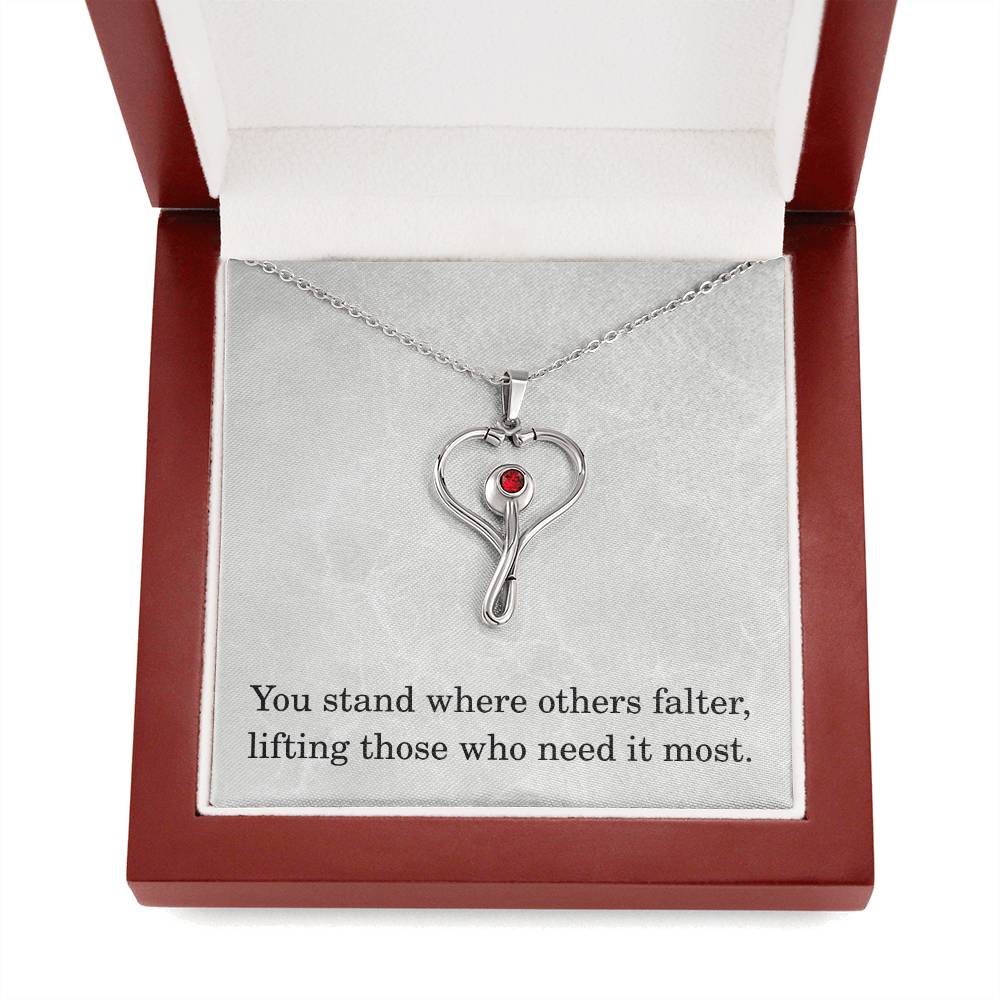 Nurse Necklace Nurse Christmas Gift Nurse Appreciation Gift Nursing Gift You Stand Where Others Falter Lifting Those Who Need It Most