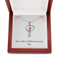 Load image into Gallery viewer, Nurse Necklace Nurse Christmas Gift Nurse Appreciation Gift Nursing Gift You Make A Difference Every Day
