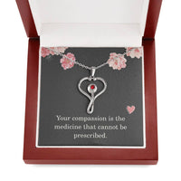 Load image into Gallery viewer, Nurse Necklace Nurse Christmas Gift Nurse Appreciation Gift Your Compassion Is The Medicine That Cannot Be Prescribed
