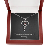 Load image into Gallery viewer, Nurse Necklace Nurse Christmas Gift Nurse Appreciation Gift Nursing Gift You Are The Heartbeat Of Healing
