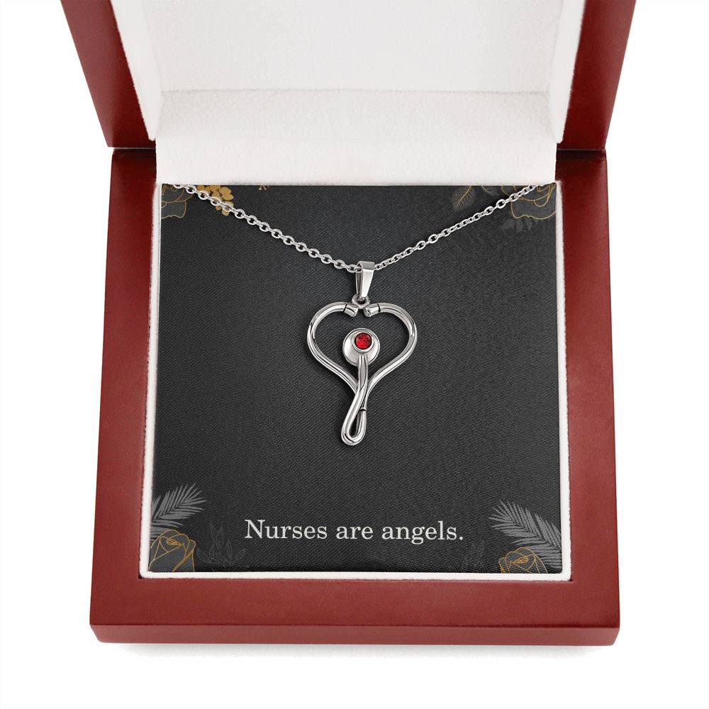 Nurses Are Angels Nurse Necklace Nurse Christmas Gift Nurse Appreciation Gift Nursing Gift