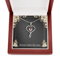 Load image into Gallery viewer, Nurses Light The Way Nurse Necklace Nurse Christmas Gift Nurse Appreciation Gift Nursing Gift
