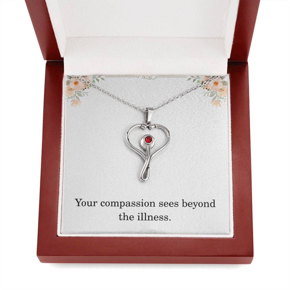 Nurse Necklace Nurse Christmas Gift Nurse Appreciation Gift Nursing Gift Your Compassion Sees Beyond The Illness